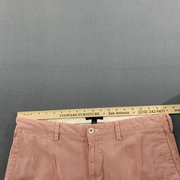 Banana Republic Shorts Mens Size 38 Pin Stripe Flat Front Cotton 11" Inseam - Picture 9 of 16